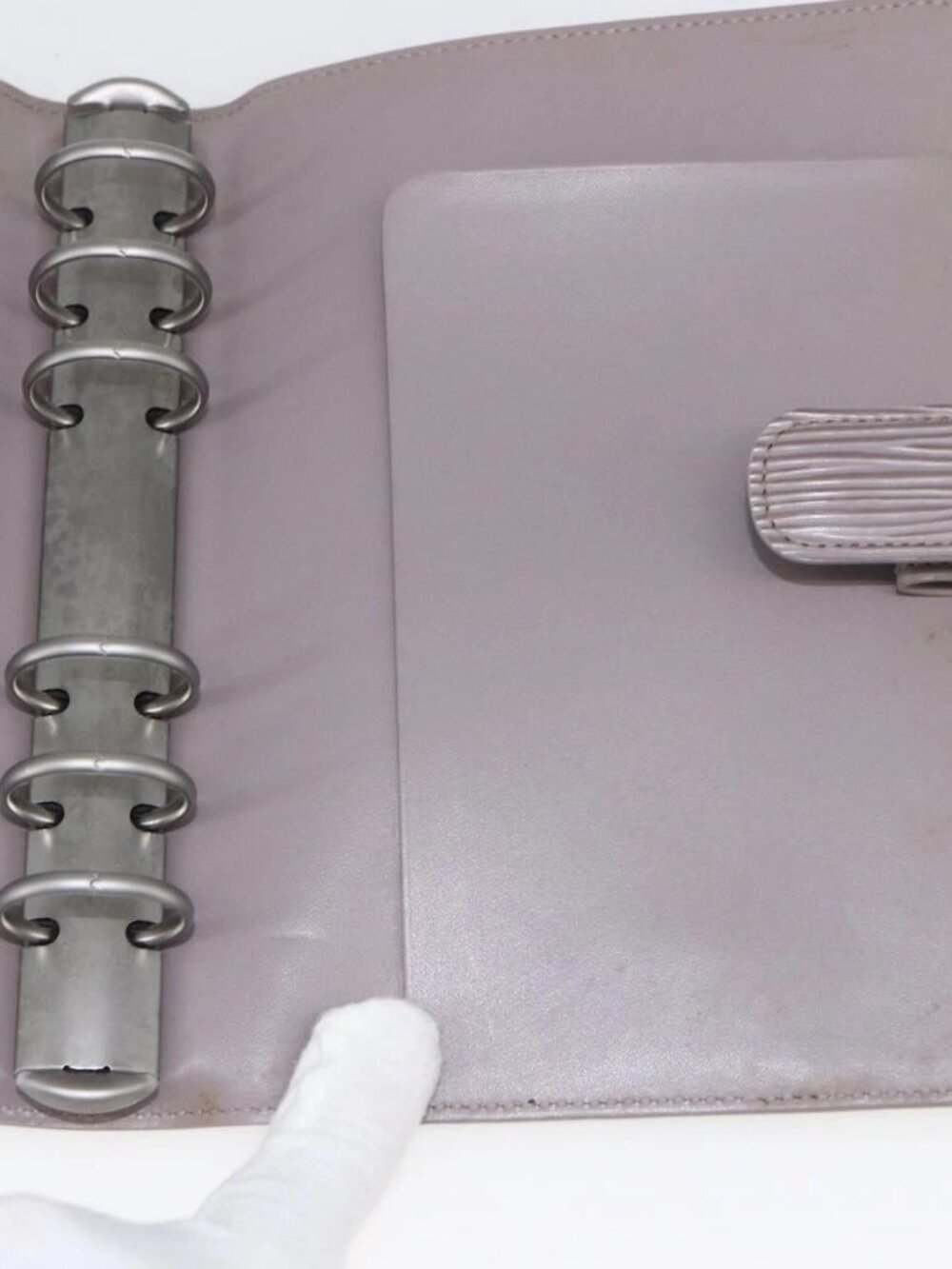LOUIS VUITTON Epi Agenda MM Day Planner Cover Lilac R2004B LV Auth 159856 - Picture 12 of 16
